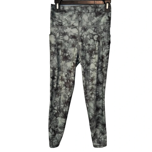 Athleta Blue Tie Dye Salutation Stash Pocket II Printed 7/8 Tight. Size Small - Picture 13 of 13